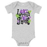 I ain't afraid'a no ghost Baby short sleeve one piece