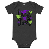 I ain't afraid'a no ghost Baby short sleeve one piece