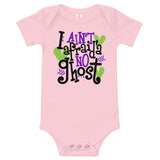 I ain't afraid'a no ghost Baby short sleeve one piece