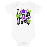 I ain't afraid'a no ghost Baby short sleeve one piece