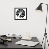 Afro lady Framed poster