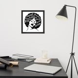 Afro lady Framed poster