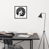 Afro lady Framed poster
