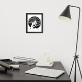 Afro lady Framed poster