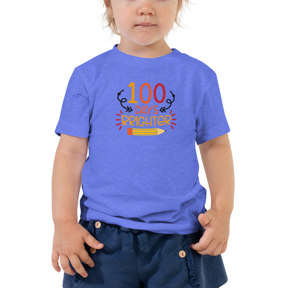 100 Days Brighter Toddler Short Sleeve Tee