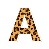 Letter A Animal Print Bubble-free stickers