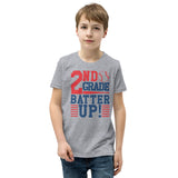2nd Grade Batter Up Youth Short Sleeve T-Shirt