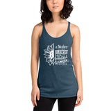 A mother is like flower each one beautiful and unique Women's Racerback Tank