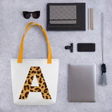 Letter A Leopard Tote bag