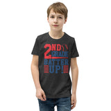 2nd Grade Batter Up Youth Short Sleeve T-Shirt