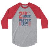 2nd Grade Batter Up 3/4 sleeve raglan shirt