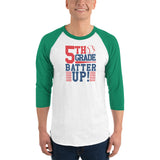 5th Grade Batter Up Adult 3/4 sleeve raglan shirt
