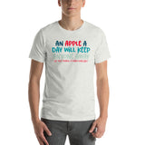 An Apple A Day Will Keep Anyone Away If You Throw It Hard Enough Short-Sleeve Unisex T-Shirt