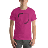 2 Roses and Square Adult Short-Sleeve Unisex T-Shirt