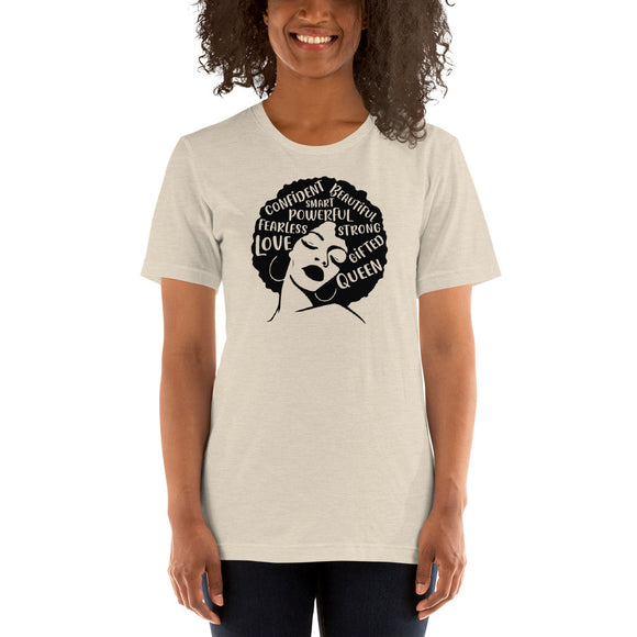 Afro Queen Short-Sleeve Unisex T-Shirt