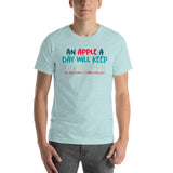 An Apple A Day Will Keep Anyone Away If You Throw It Hard Enough Short-Sleeve Unisex T-Shirt