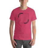 2 Roses and Square Adult Short-Sleeve Unisex T-Shirt