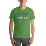 An Apple A Day Will Keep Anyone Away If You Throw It Hard Enough Short-Sleeve Unisex T-Shirt