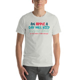 An Apple A Day Will Keep Anyone Away If You Throw It Hard Enough Short-Sleeve Unisex T-Shirt