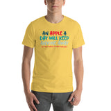 An Apple A Day Will Keep Anyone Away If You Throw It Hard Enough Short-Sleeve Unisex T-Shirt