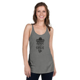Adios to the single life Women's Racerback Tank