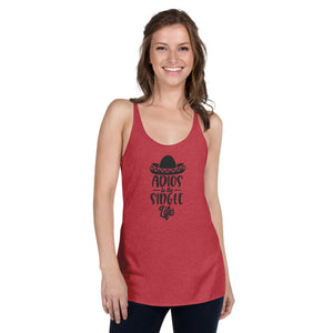 Adios to the single life Women's Racerback Tank