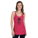 Adios to the single life Women's Racerback Tank