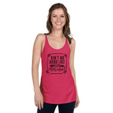 Ain't no hood like motherhood Women's Racerback Tank