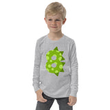 8th Birthday Dinosaur Youth long sleeve tee