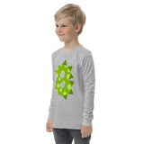 8th Birthday Dinosaur Youth long sleeve tee