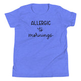 Allergic to mornings Youth Short Sleeve T-Shirt
